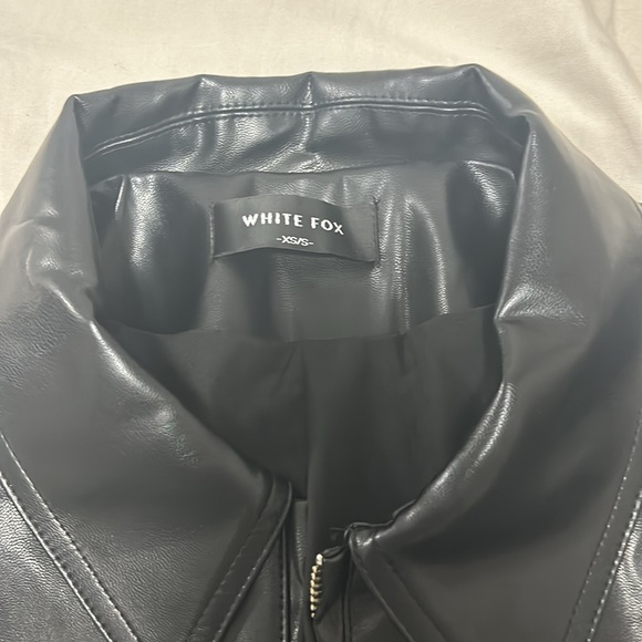 White Fox Leather Jacket - Never worn - Picture 3 of 3